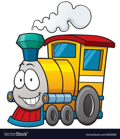 Train Vector Image On Vectorstock Train Cartoon Train Drawing Train