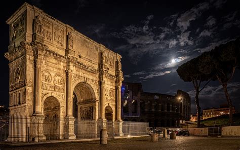 Download Imagens Arco De Constantino Arco Triunfal Roma Marco Noite