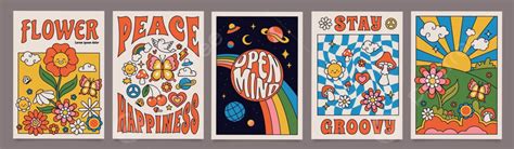 70s Groovy Posters Hippie Psychedelic Template Download On Pngtree