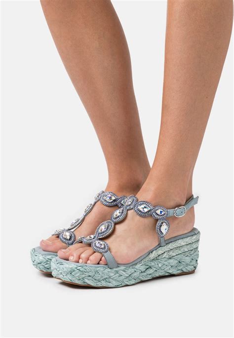 alma en pena wedge sandals sky light blue zalando ie