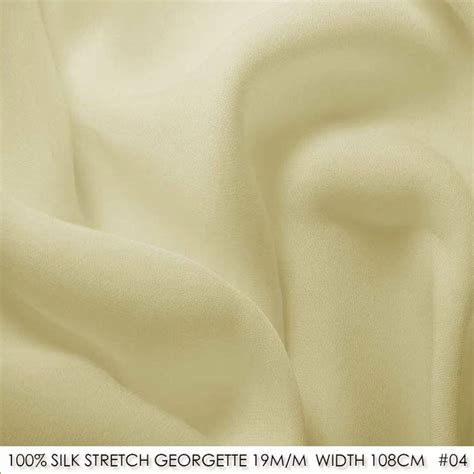 Silk Stretch Double Georgette Width42 108cm19mmpure Silk With Spandex