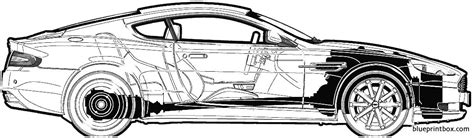 aston martin db9 2005 - BlueprintBox.com - Free Plans and Blueprints of