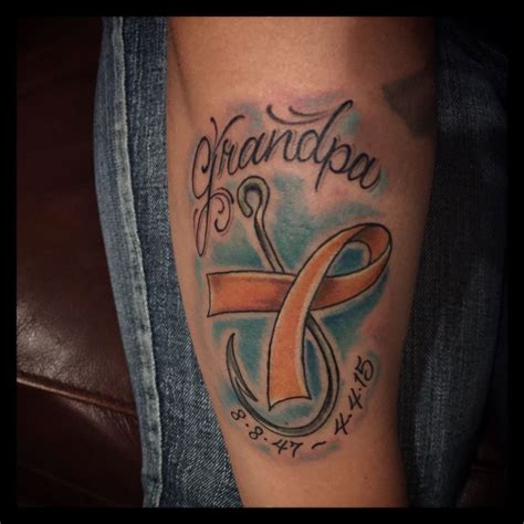 And tattoos can be a beautiful and creative way to honor someone you love. This is my memorial tattoo for my Grandpa. He loved ...