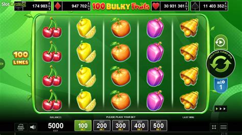 100 Bulky Fruits Slot Free Demo And Game Review Jan 2024