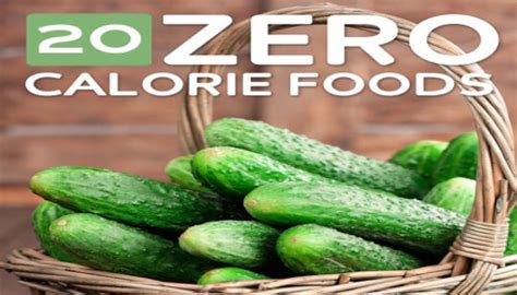 20 Zero Calorie Foods Project Next
