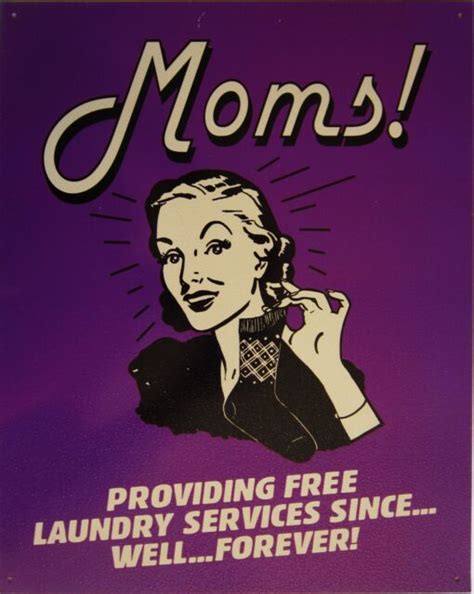 Moms Free Laundry Services Metal Sign Ebay
