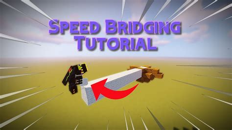 Minecraft How To Speed Bridge Tutorial Youtube