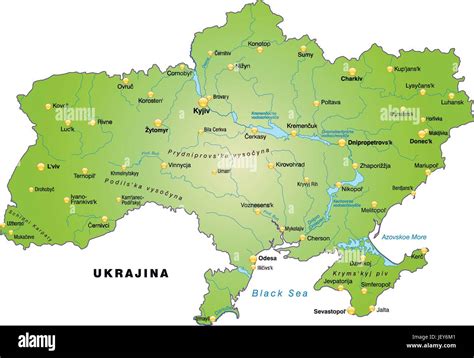 Card Outline Ukraine Borders Atlas Map Of The World Map