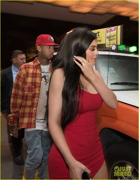 Kylie Jenner Wears Skin Tight Red Dress For Miami Date Night With Tyga