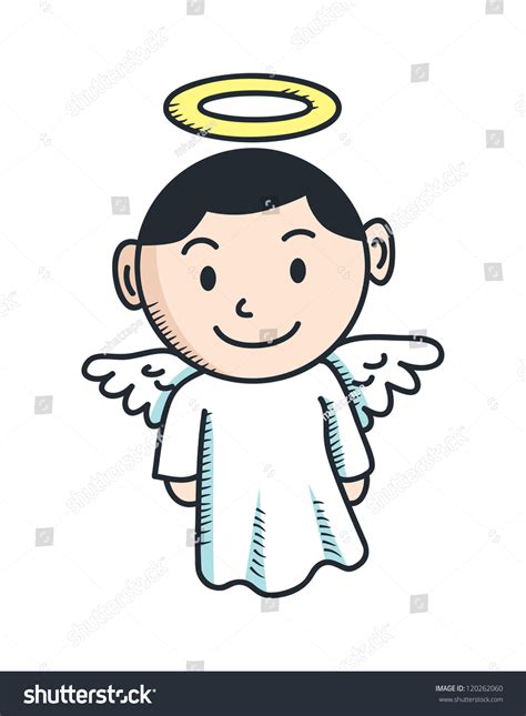 Cute Angel Cartoon Stock Vector 120262060 Shutterstock