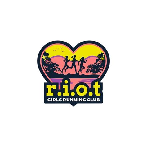 Designs Riot Girls Running Club Logo For Women Runners Logo Design