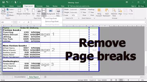 How To Remove Automatic Page Break In Excel Howtoremovee