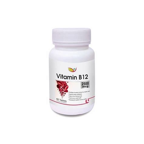 Buy Biotrex Vitamin B12 2500mcg 60 Tablets At