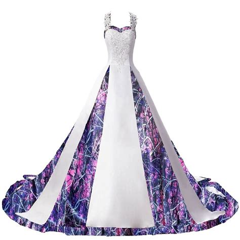 Purple Camo Wedding Dresses