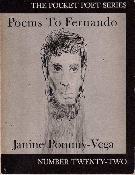 Poems To Fernando By Janine Pommy Vega Goodreads