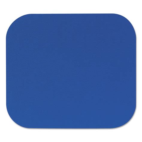 Fellowes Polyester Mouse Pad Nonskid Rubber Base 9 X 8 Blue