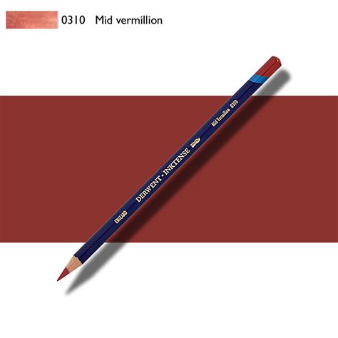 Derwent Inktense Pencil Mid Vermillion The Deckle Edge
