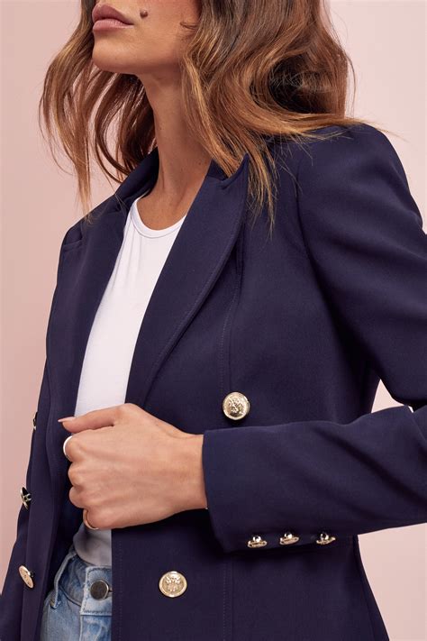 Buy Lipsy Navy Regular Military Tailored Button Blazer From The Next Uk