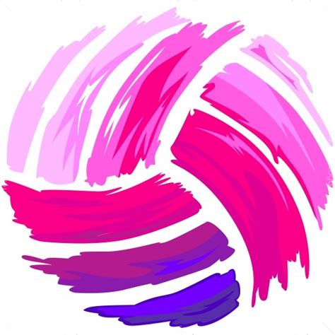 Pink Volleyball Shirt Art Vector Clipart Pink Design