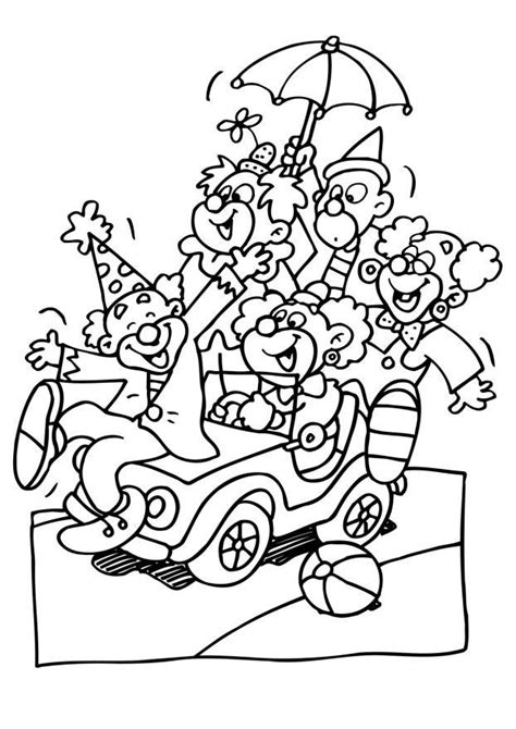 Coloriage gratuit carnaval clown 2020 pour usage privé. Coloriage clowns - img 6488 Images