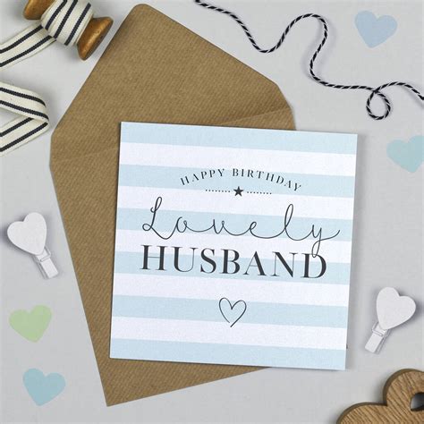 Happy Birthday Husband Card By Michelle Fiedler Design