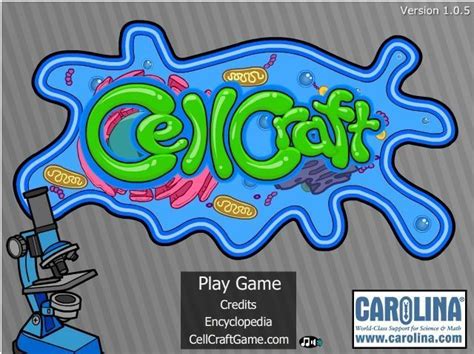 Cell Craft Interactive Game From Carolina Science Science Cells