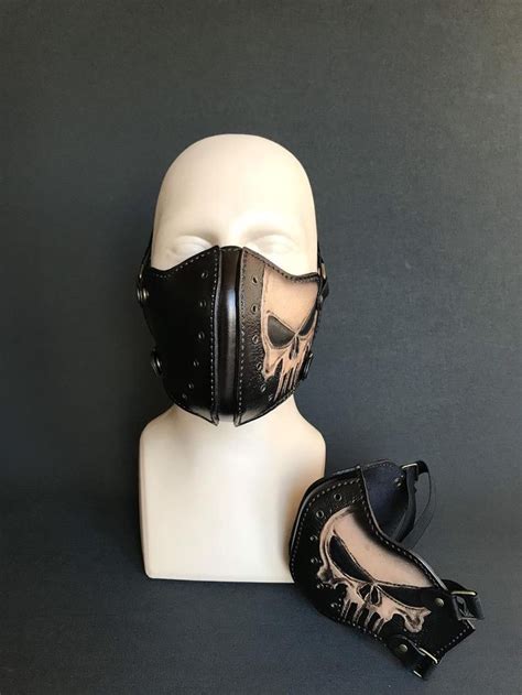 Motorcycle Face Mask Punisher Skull Mask Motorcyclist T Etsy