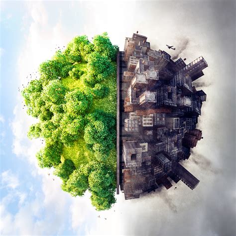 Nature Vs City On Behance