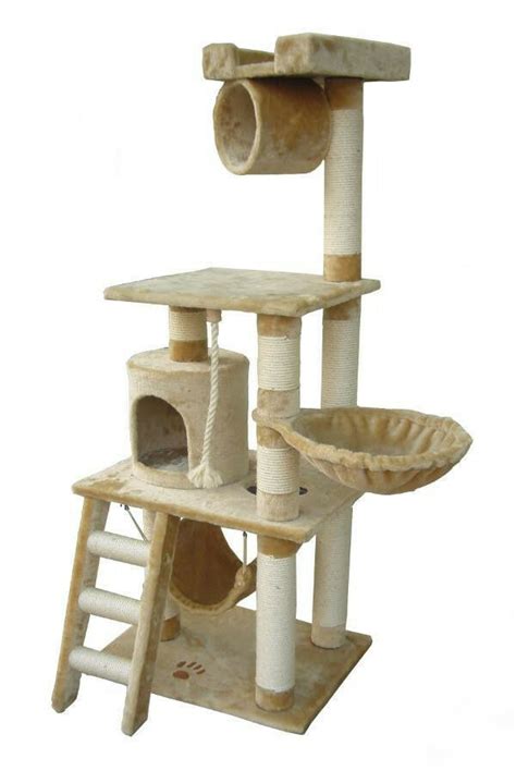 Unique 62 Cat Tree Condo Scratching Post Kitty Home