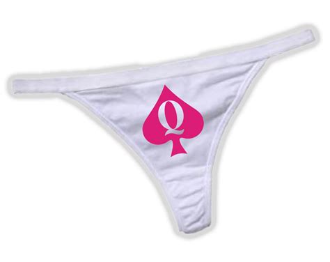 Queen Of Spades Panties Bbc Hotwife Queen Of Spade Thong Etsy