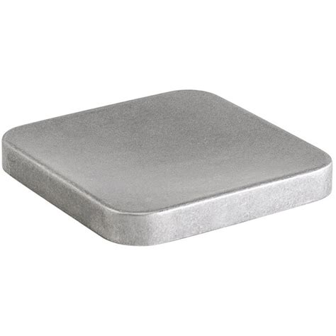Room360 4 Antique Brushed Stainless Steel Square Plate 12case
