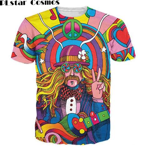 Plstar Cosmos Hippie Musician T Shirt 3d Colorful A Groovy Hippie Unisex T Shirt Summer Fashion