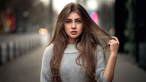 Woman Hd Wallpaper Download Download X Wallpaper Long Hair Brunette Beautiful Girl