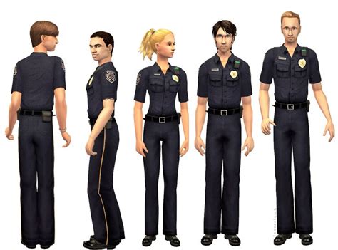Mod The Sims Theres A New Cop Uniform In Town Sims 4 Male