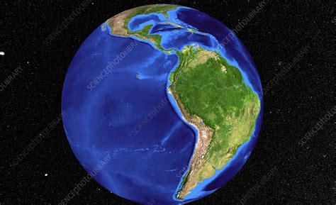 South America Satellite Image Stock Image C0069368 Science