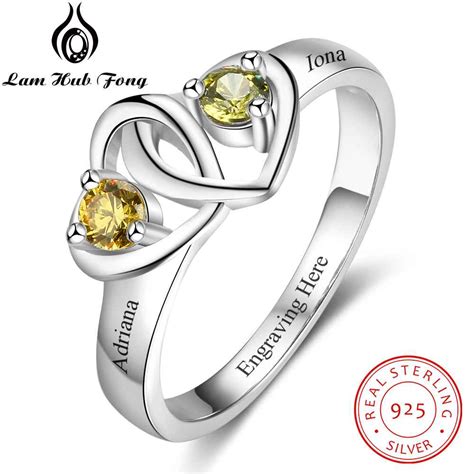 It can also be a wonderful way to release and relief one's stress and mood. Fine Jewelry 925 Sterling Silver DIY Heart Birthstone Engraved Name Wedding Engagement Rings ...