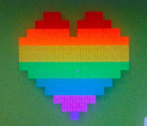 A Heart Filled With Rainbows Minecraft Creations Mario Characters