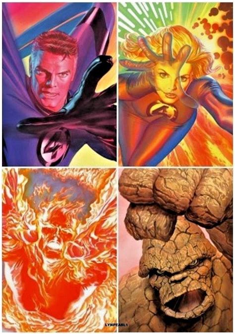 Marvel Comics Fantastic Four 1 Alex Ross Marvelocity Variant Set 4 Nm