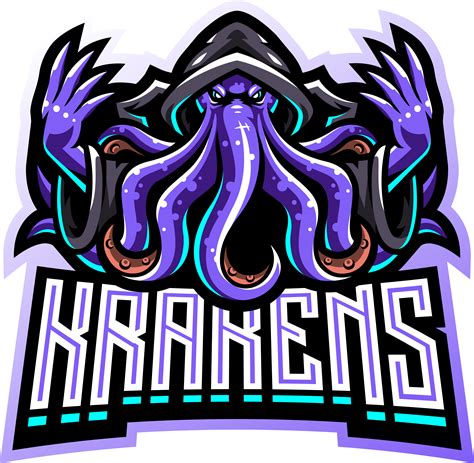 Kraken Octopus Esport Mascot Logo By Visink Thehungryjpeg