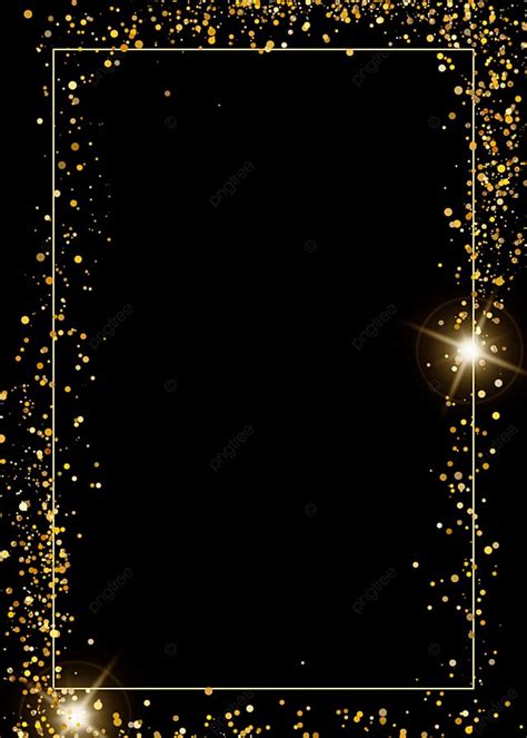 Star Scattered Golden Glitter Background Wallpaper Image For Free