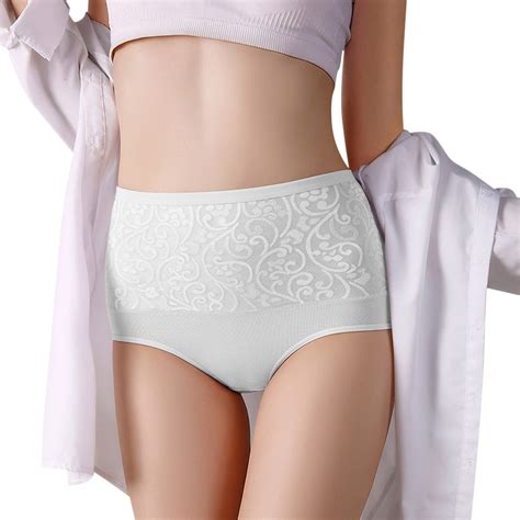 vbnergoie women panty high waist breathable trigonometric panties female underwear body shaping