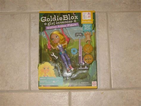Goldie Blox Girl Inventor Zipline Action Figure Building Set New 1727387484