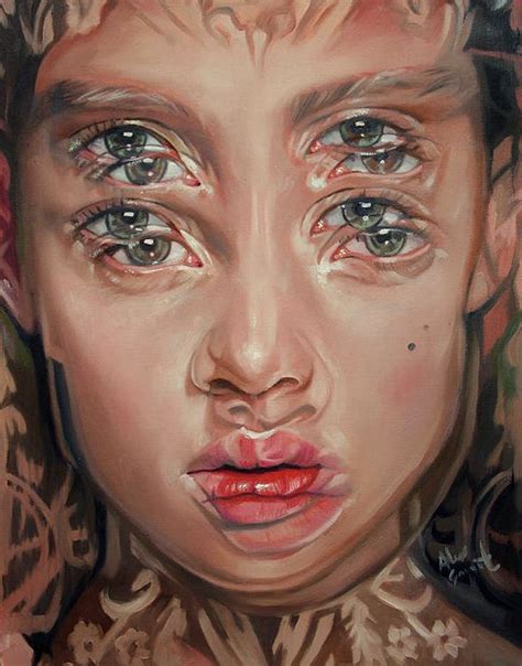Dubbed The Queen Of Double Eyes Artist Alex Garant Depicts Beautiful Women That Are Multi