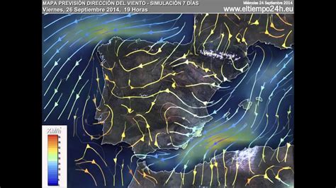 Mapa Previsión Corrientes De Aire 2014 09 24 Youtube