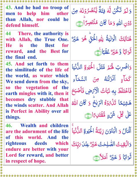 Read Surah Al Kahf With English Translation Page 2 Of 3 Quran O