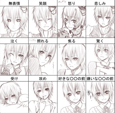 Inspiration 24 Anime Expressions Chart