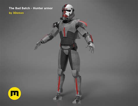 The Bad Batch Hunter Armor 3d Model 3d Printable Cgtrader