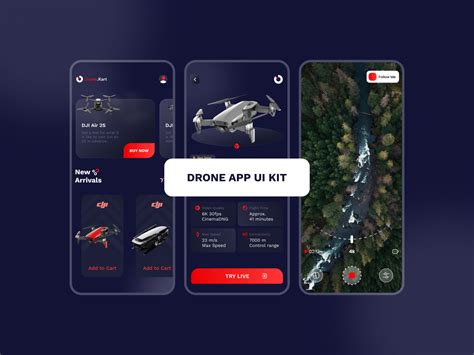Drone App Ui Design Challenge Uplabs