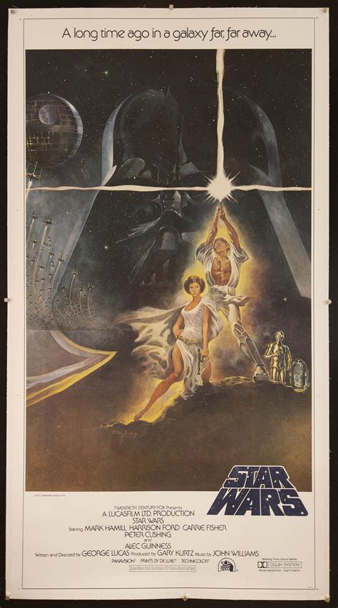 Star Wars Movie Poster 1977 3 Sheet 41x81