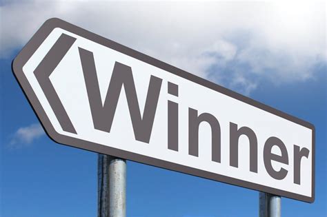Winner Free Of Charge Creative Commons Highway Sign Image